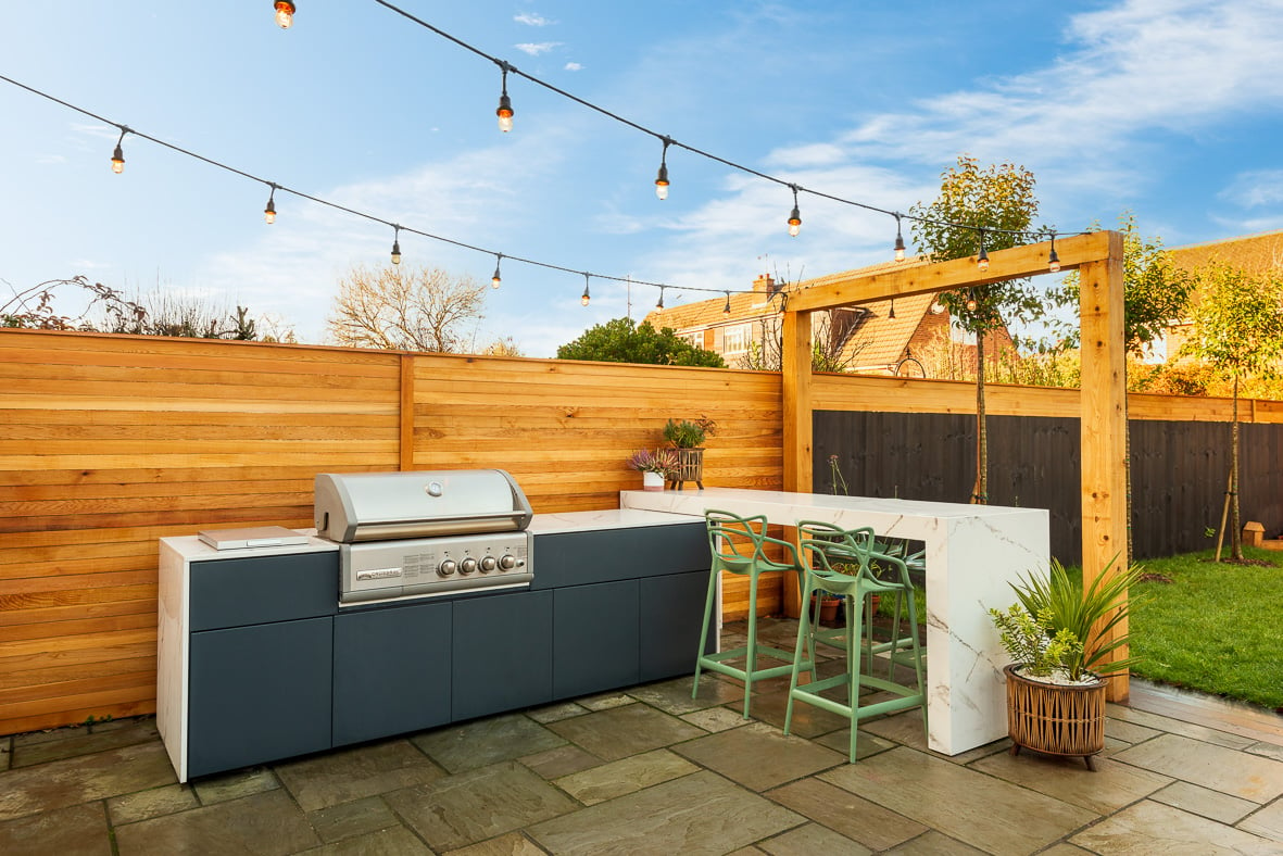 new outdoor kitchen