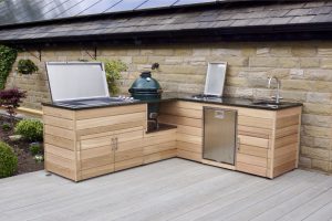 Wooden Cladded Outdoor Kitchen